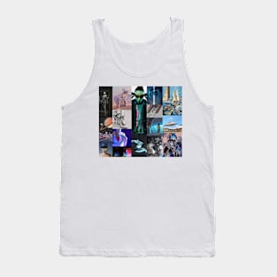 futuristic aesthetic collage Tank Top